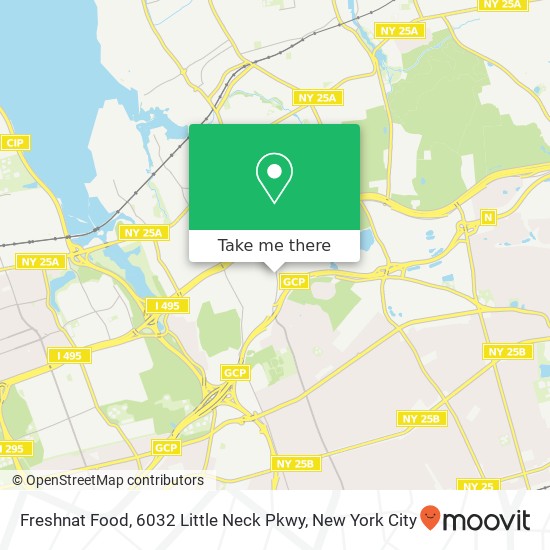 Mapa de Freshnat Food, 6032 Little Neck Pkwy