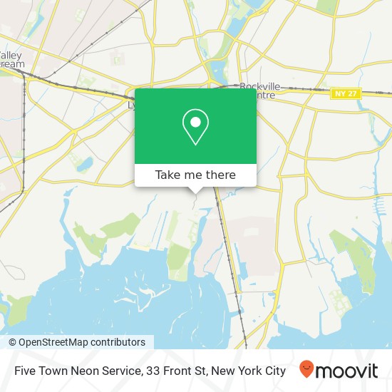 Mapa de Five Town Neon Service, 33 Front St