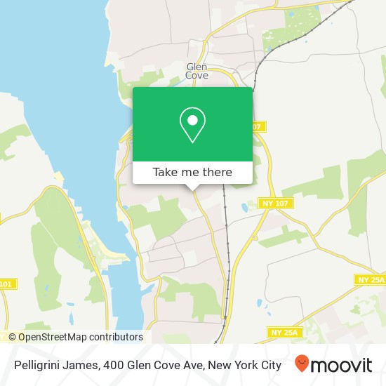 Mapa de Pelligrini James, 400 Glen Cove Ave