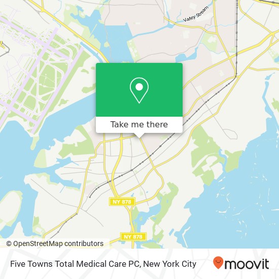 Mapa de Five Towns Total Medical Care PC, 275 Rockaway Tpke