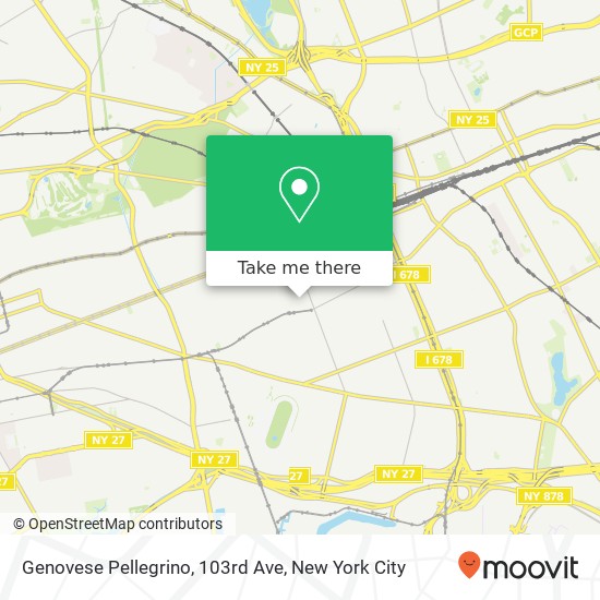 Genovese Pellegrino, 103rd Ave map