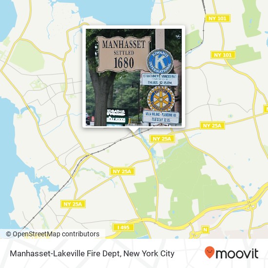 Manhasset-Lakeville Fire Dept map