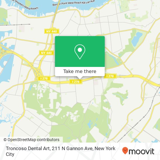 Mapa de Troncoso Dental Art, 211 N Gannon Ave