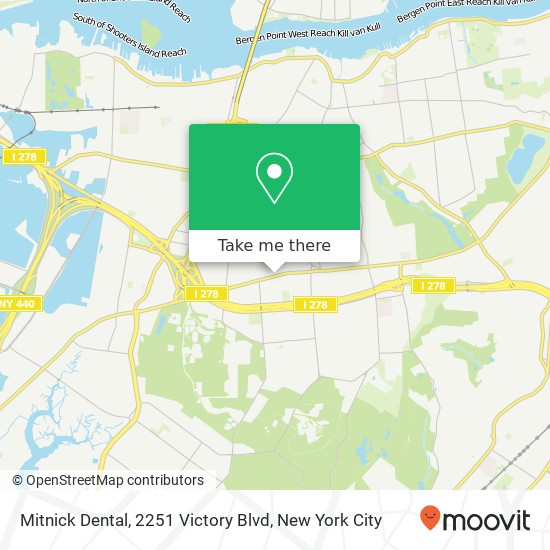 Mapa de Mitnick Dental, 2251 Victory Blvd