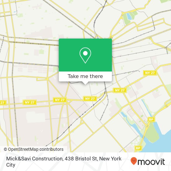 Mapa de Mick&Savi Construction, 438 Bristol St