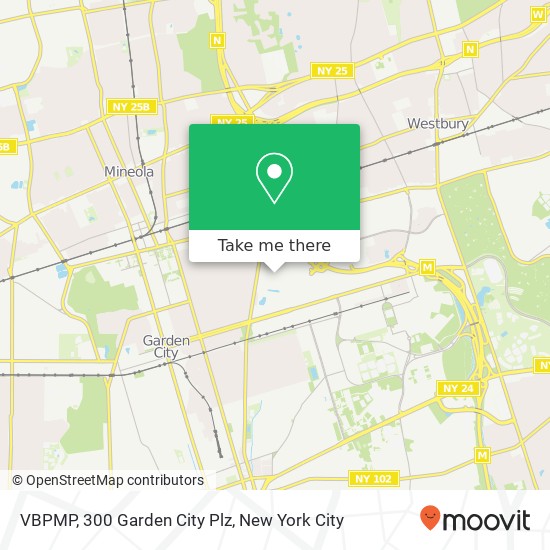 Mapa de VBPMP, 300 Garden City Plz