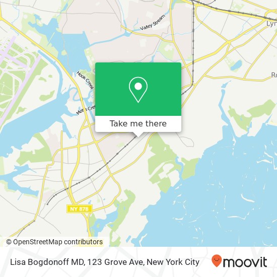 Lisa Bogdonoff MD, 123 Grove Ave map