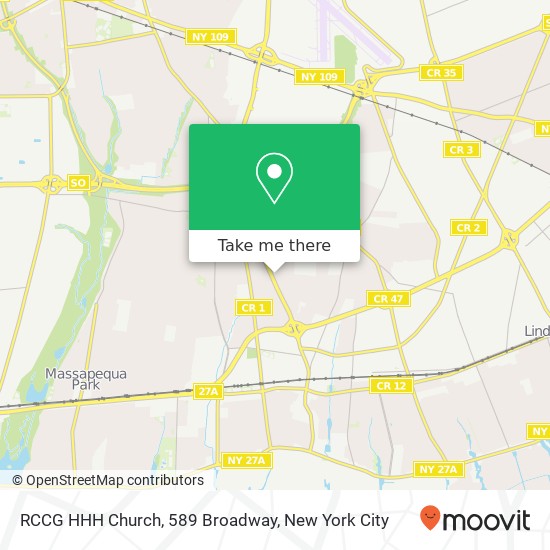 RCCG HHH Church, 589 Broadway map