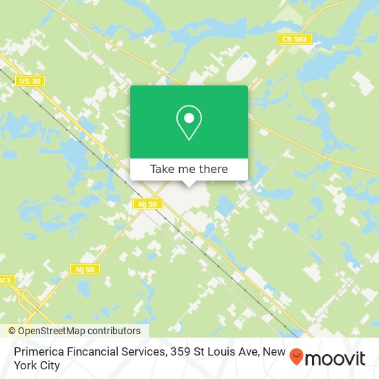 Mapa de Primerica Fincancial Services, 359 St Louis Ave