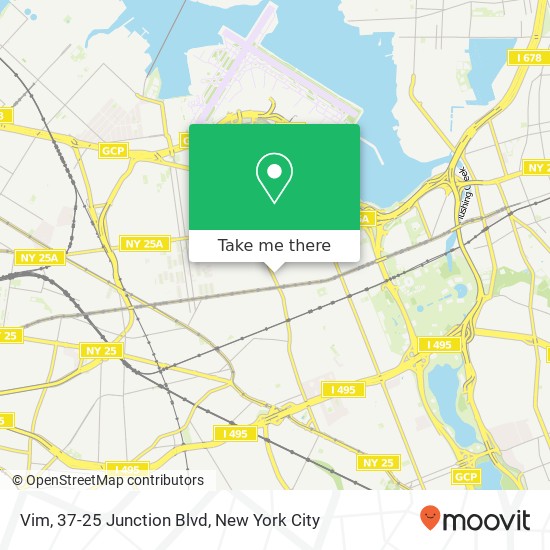 Vim, 37-25 Junction Blvd map
