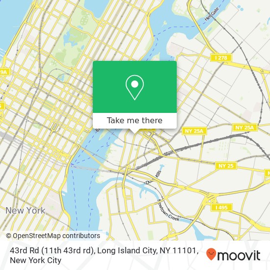 Mapa de 43rd Rd (11th 43rd rd), Long Island City, NY 11101