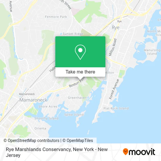 Rye Marshlands Conservancy map