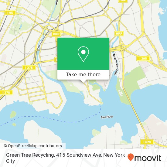 Mapa de Green Tree Recycling, 415 Soundview Ave