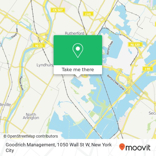 Mapa de Goodrich Management, 1050 Wall St W