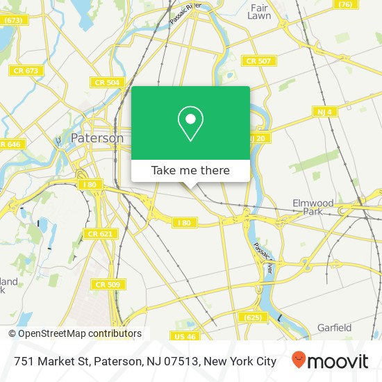 751 Market St, Paterson, NJ 07513 map