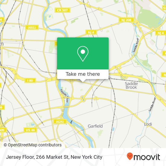 Mapa de Jersey Floor, 266 Market St