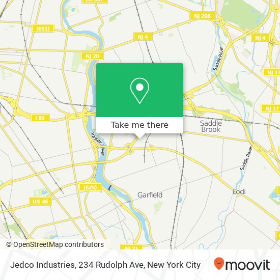Mapa de Jedco Industries, 234 Rudolph Ave