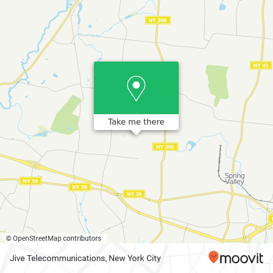 Mapa de Jive Telecommunications