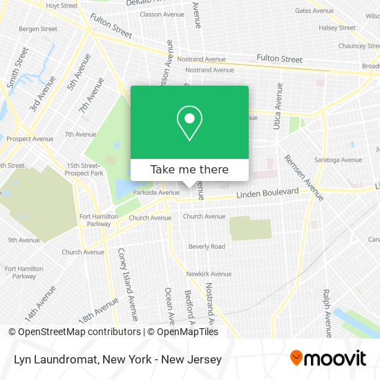 Lyn Laundromat map