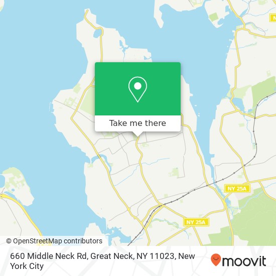 Mapa de 660 Middle Neck Rd, Great Neck, NY 11023