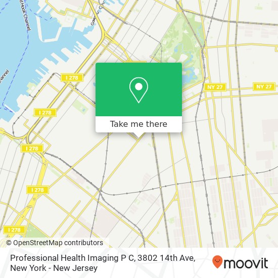Mapa de Professional Health Imaging P C, 3802 14th Ave
