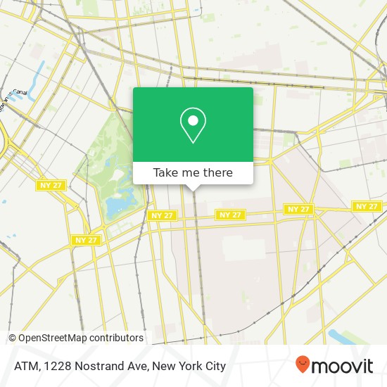 Mapa de ATM, 1228 Nostrand Ave
