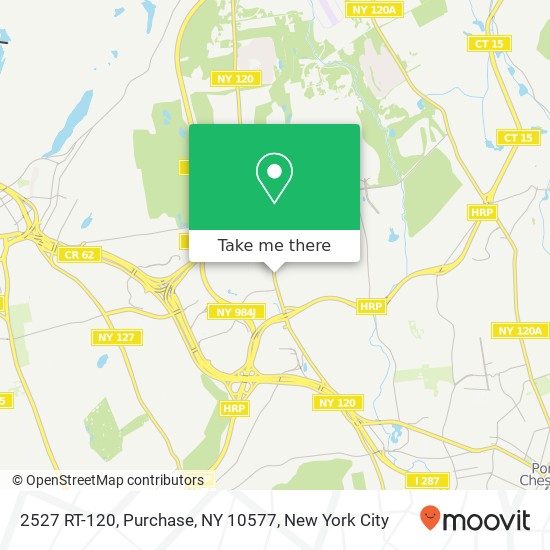 Mapa de 2527 RT-120, Purchase, NY 10577