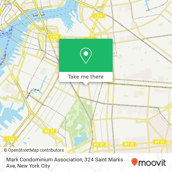 Mapa de Mark Condominium Association, 324 Saint Marks Ave