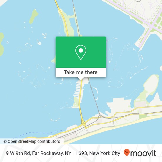 Mapa de 9 W 9th Rd, Far Rockaway, NY 11693