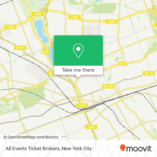 Mapa de All Events Ticket Brokers