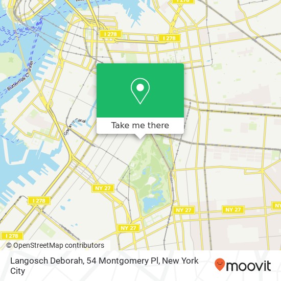 Mapa de Langosch Deborah, 54 Montgomery Pl