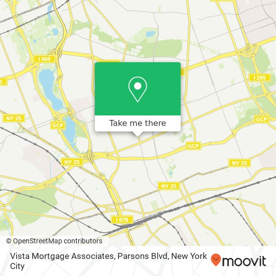 Mapa de Vista Mortgage Associates, Parsons Blvd