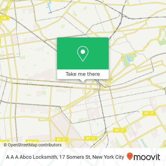 A A A Abco Locksmith, 17 Somers St map