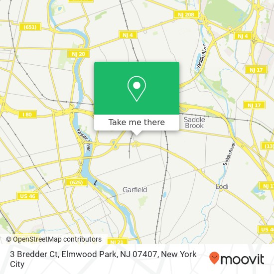 3 Bredder Ct, Elmwood Park, NJ 07407 map