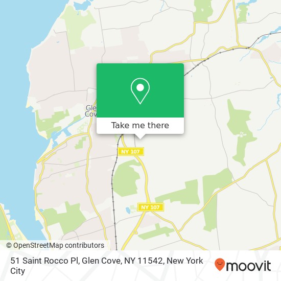 Mapa de 51 Saint Rocco Pl, Glen Cove, NY 11542