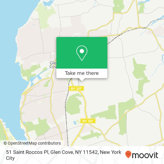 Mapa de 51 Saint Roccos Pl, Glen Cove, NY 11542