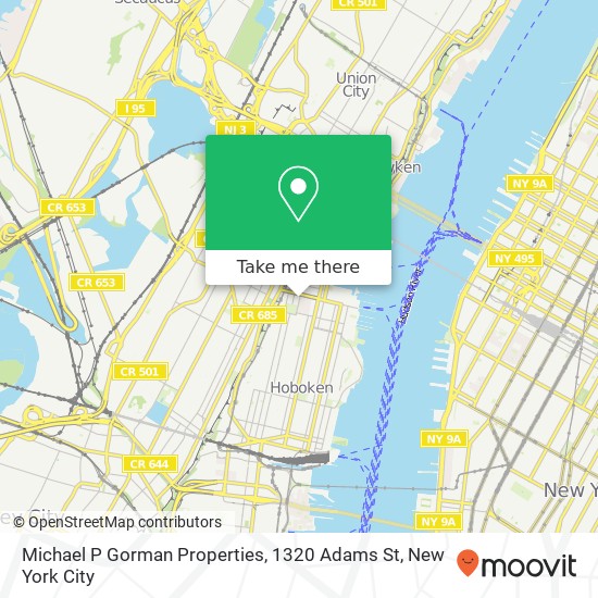 Mapa de Michael P Gorman Properties, 1320 Adams St