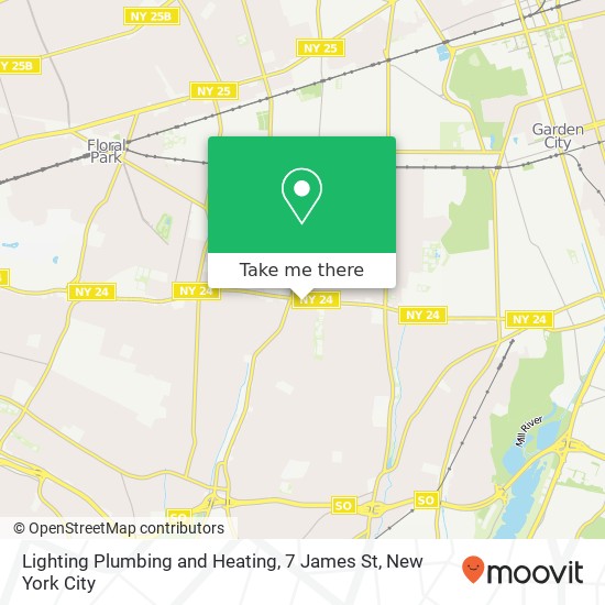 Lighting Plumbing and Heating, 7 James St map