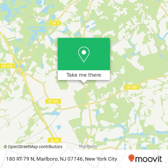 Mapa de 180 RT-79 N, Marlboro, NJ 07746