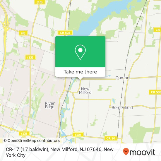CR-17 (17 baldwin), New Milford, NJ 07646 map