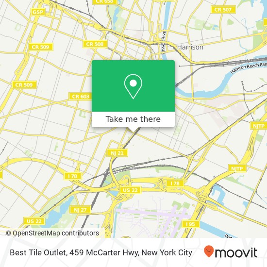 Best Tile Outlet, 459 McCarter Hwy map