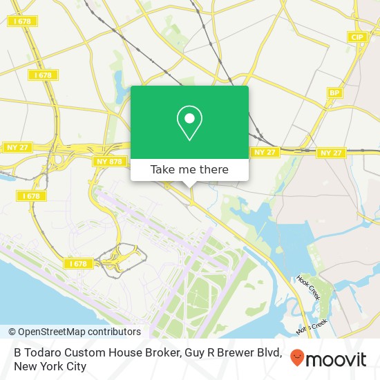 B Todaro Custom House Broker, Guy R Brewer Blvd map