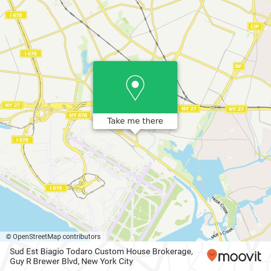 Sud Est Biagio Todaro Custom House Brokerage, Guy R Brewer Blvd map