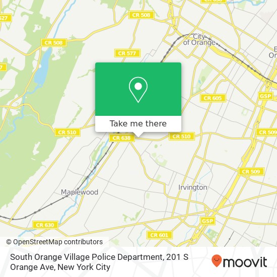 Mapa de South Orange Village Police Department, 201 S Orange Ave