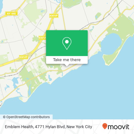 Mapa de Emblem Health, 4771 Hylan Blvd