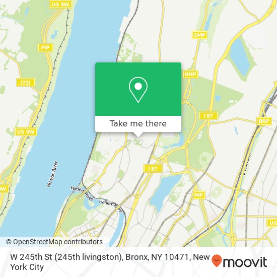 W 245th St (245th livingston), Bronx, NY 10471 map