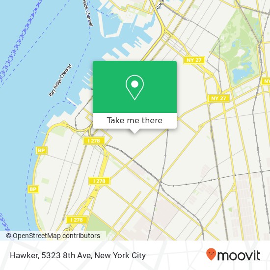 Mapa de Hawker, 5323 8th Ave