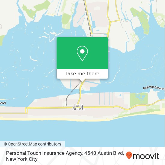 Mapa de Personal Touch Insurance Agency, 4540 Austin Blvd