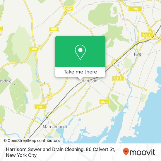 Harrisom Sewer and Drain Cleaning, 86 Calvert St map