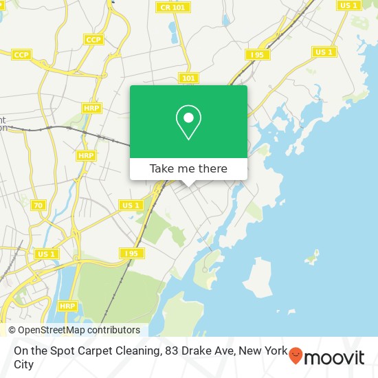 Mapa de On the Spot Carpet Cleaning, 83 Drake Ave